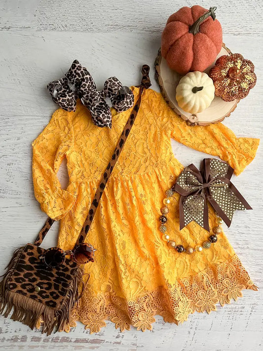 Yellow Lace Dress
