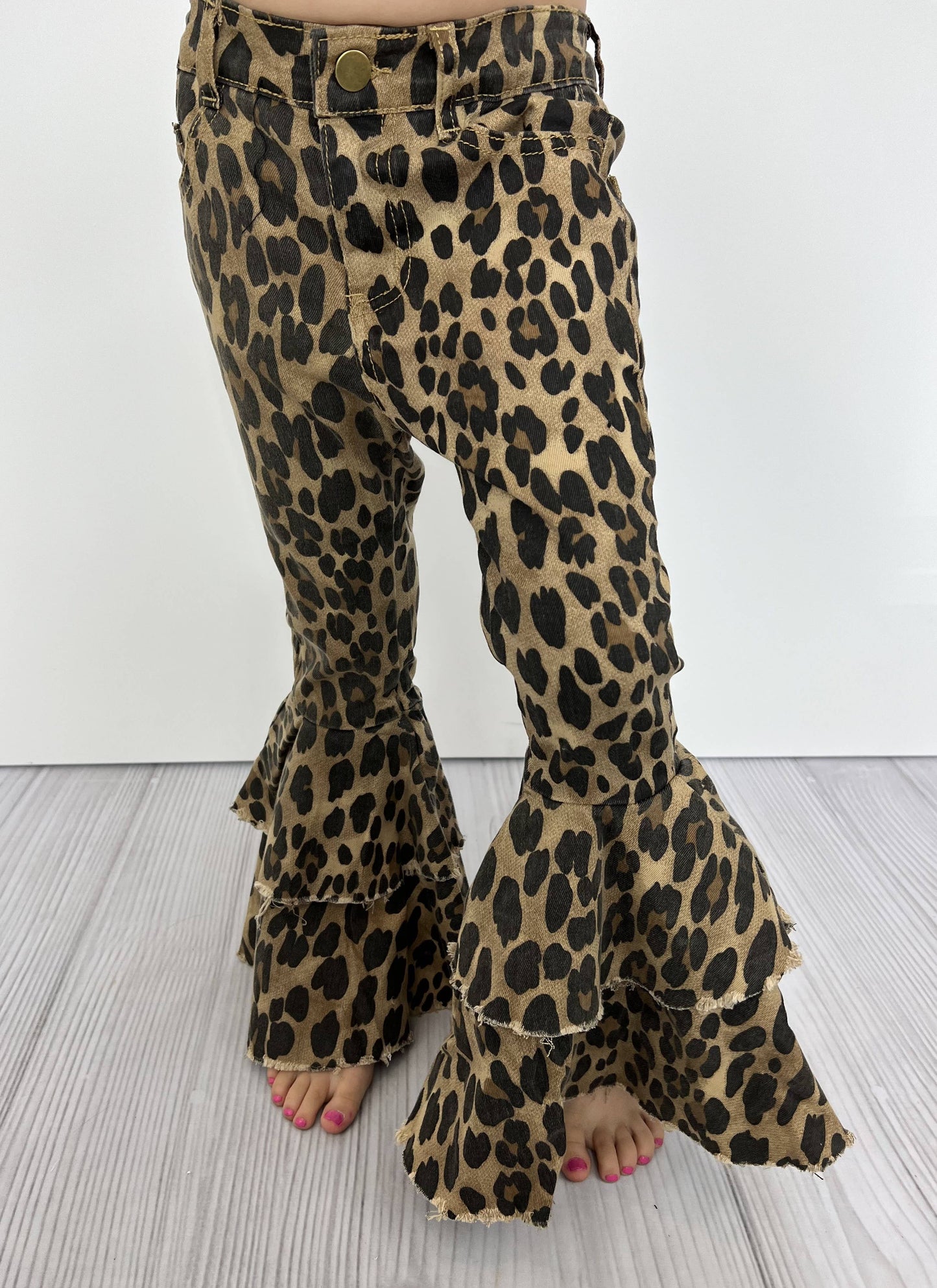 Cheetah Flare Denim