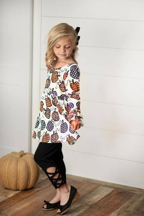 Leopard Pumpkin Two Piece Pant Set