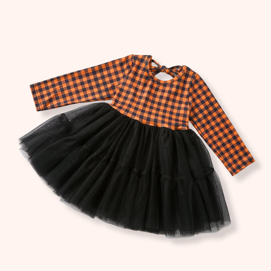 Harvest Gingham - Tulle Dress
