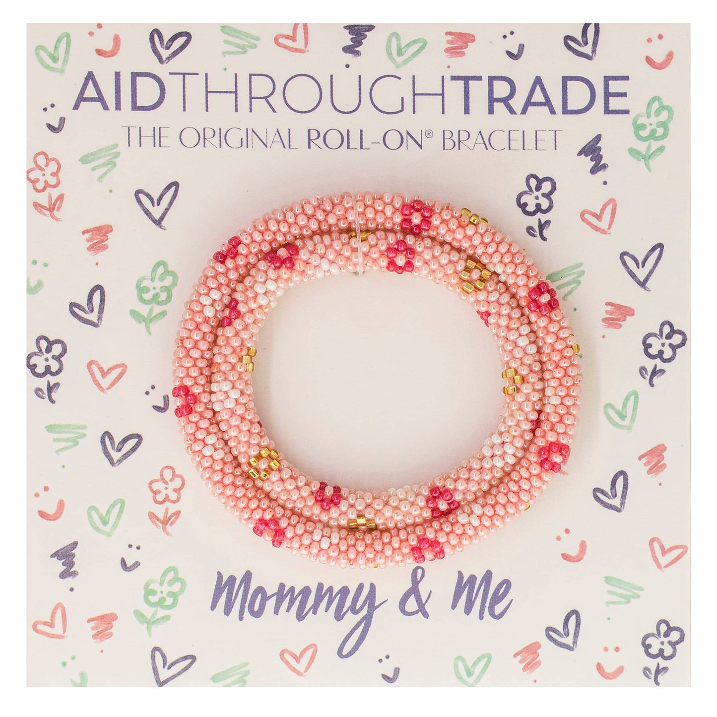 Mommy & Me Roll-On® Bracelets - Flower Power