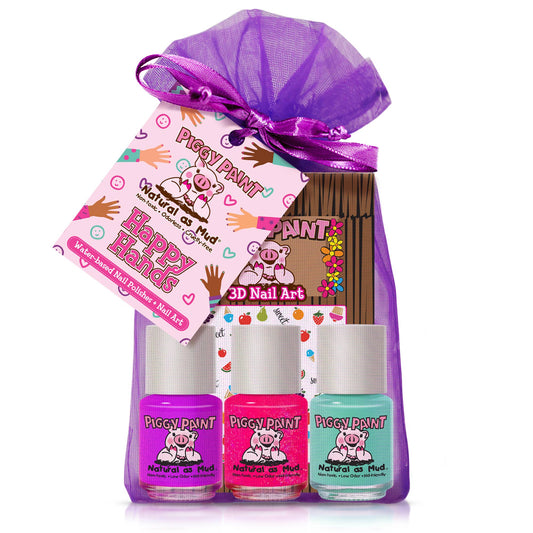 Happy Hands Gift Set Non-Toxic Kids Nail Polish by Piggy Paint