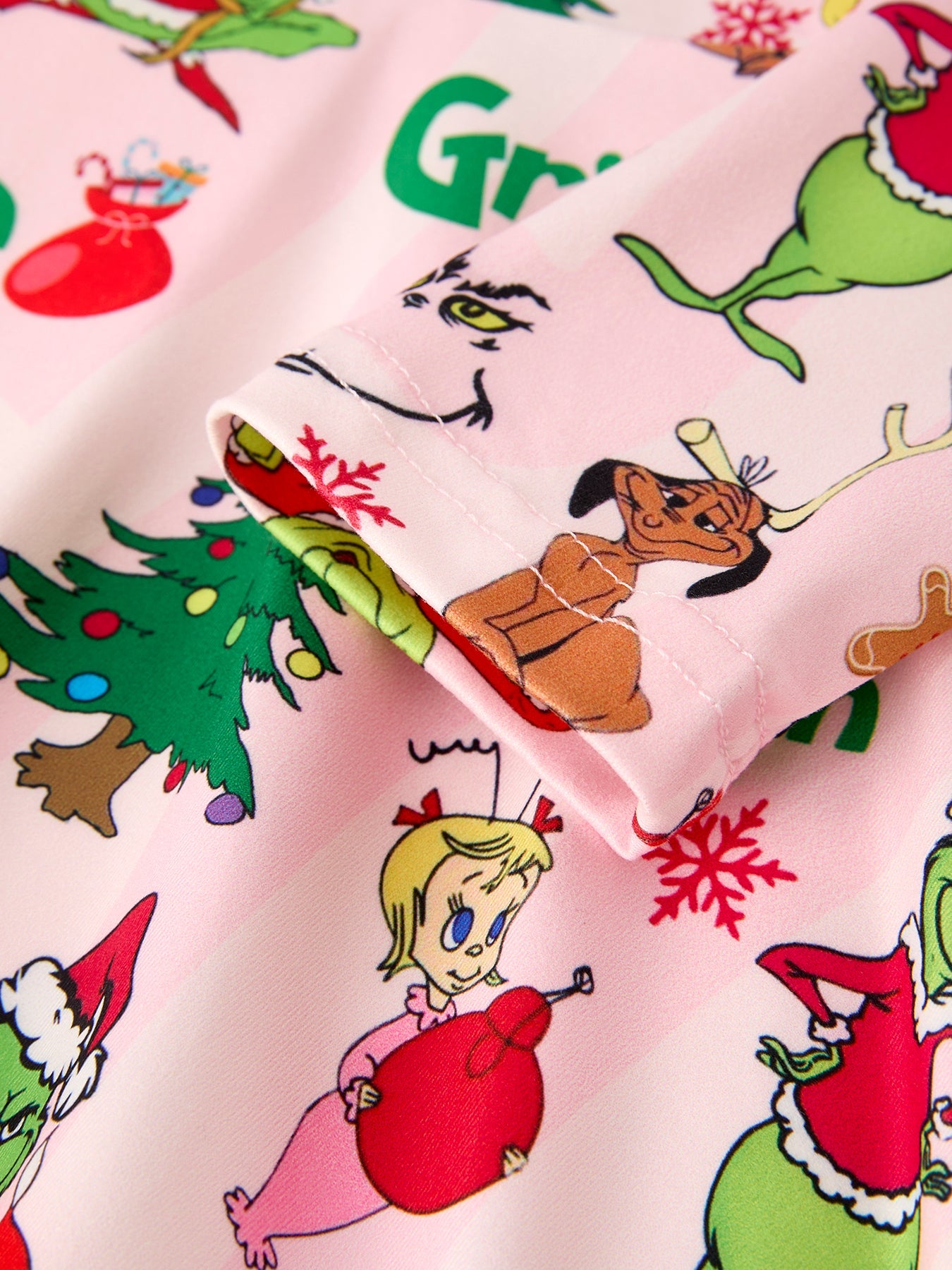 Girls Grinch Print Dress