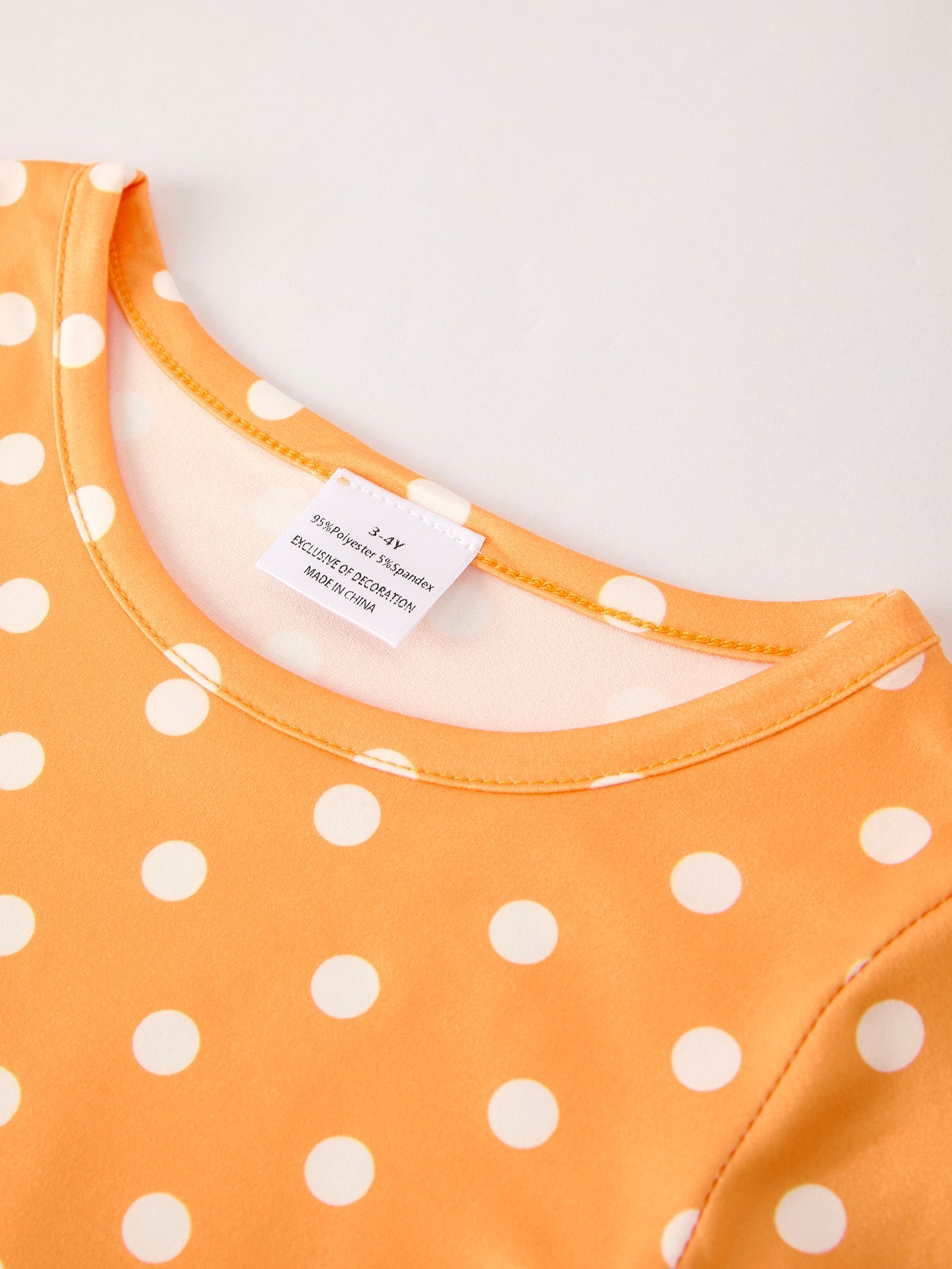 Thanksgiving Day Fall Girls Set Of 2 Pcs In One Package Pumpkin Print Dress
