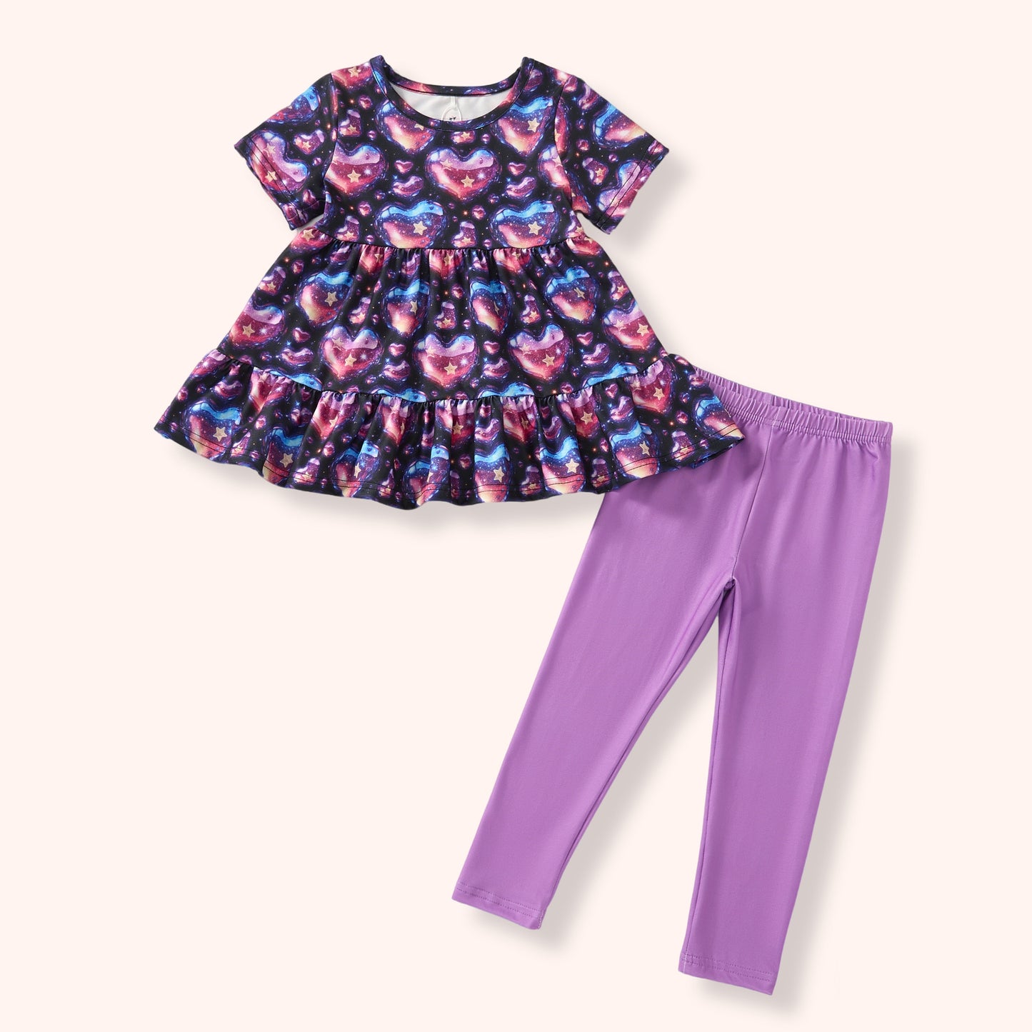 Holographic Hearts - Pants Set