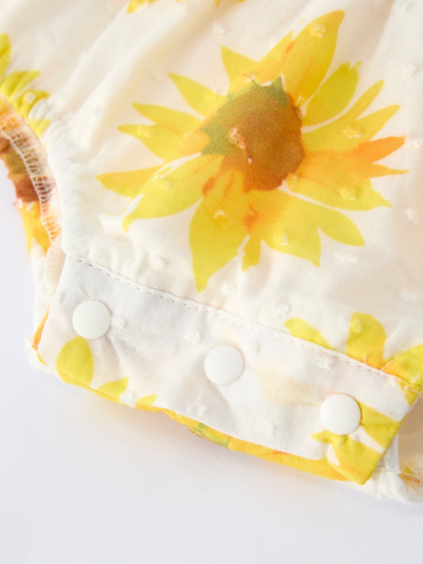 Sunflower Girls Smocked Ruffle Romper