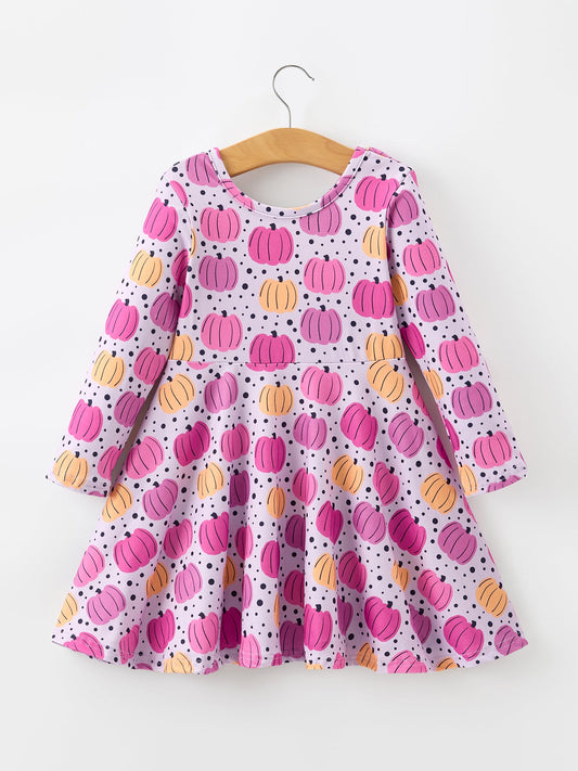 Pretty Pumpkins Girls Dress