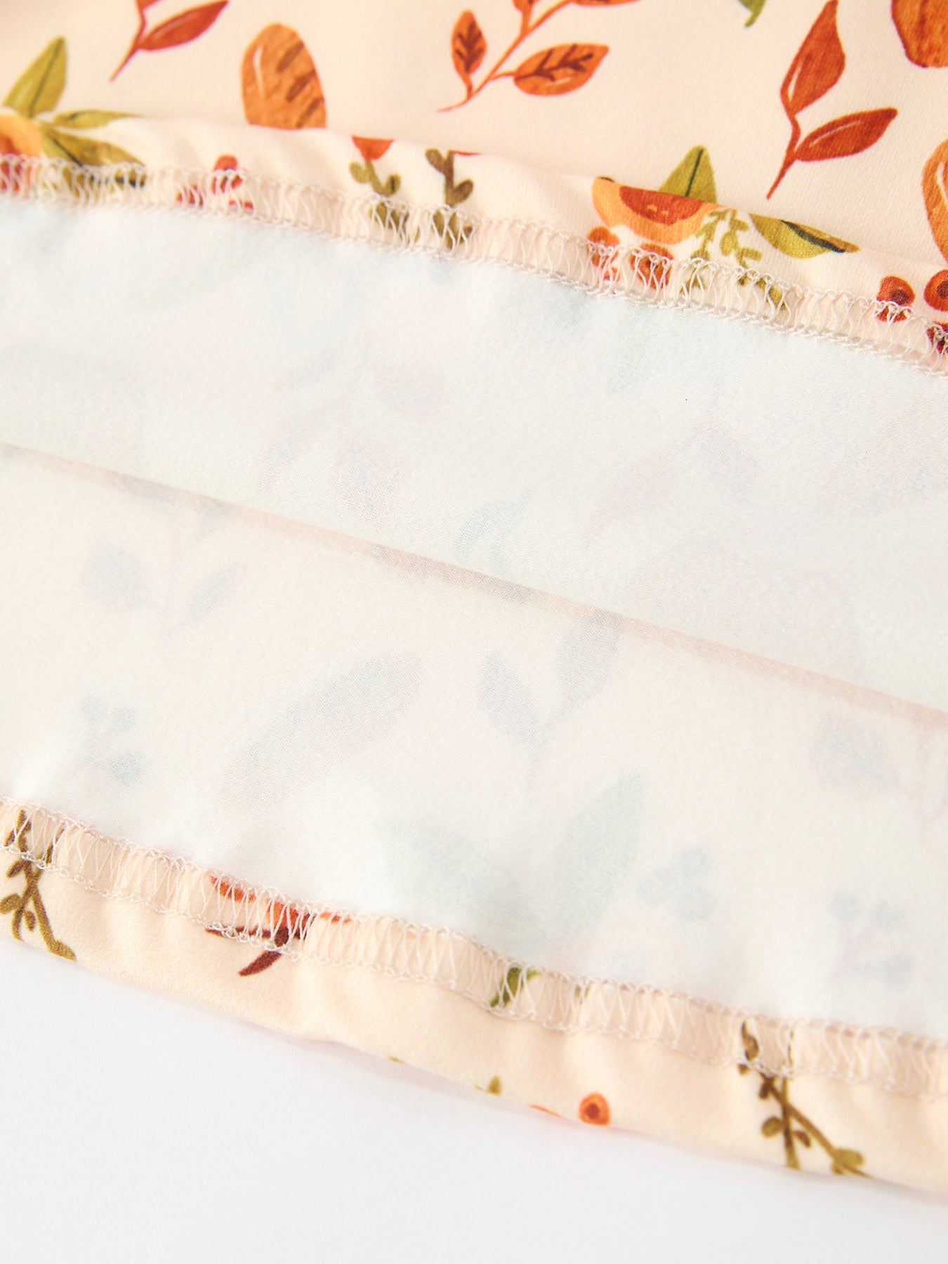 Pumpkin & Floral Girls Dress