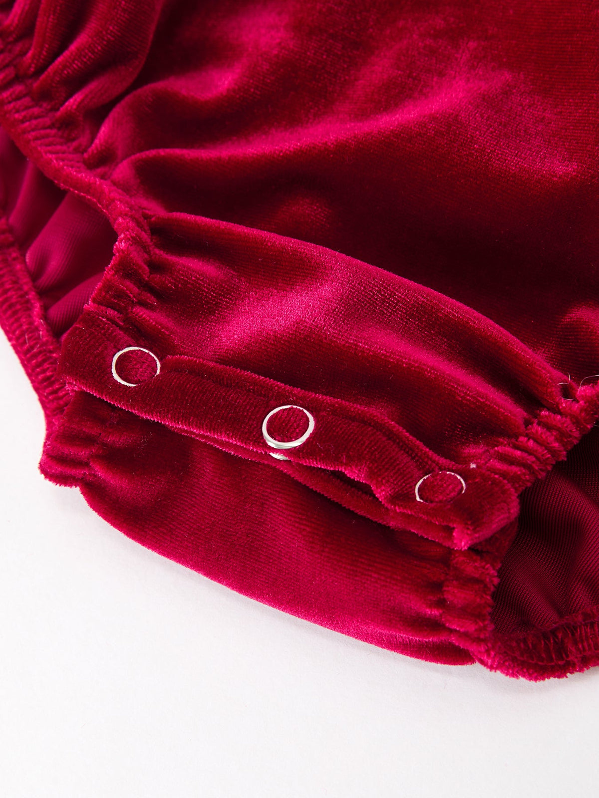 Velvet Smocked Infant Romper