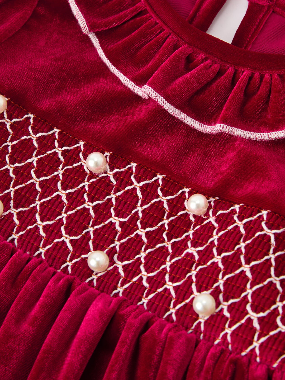 Velvet Smocked Dress