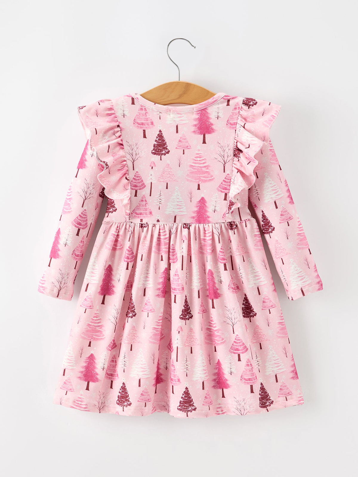 Pink Tree Ruffle Dress