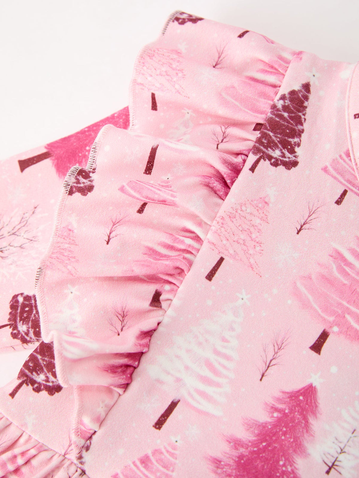 Pink Tree Ruffle Dress