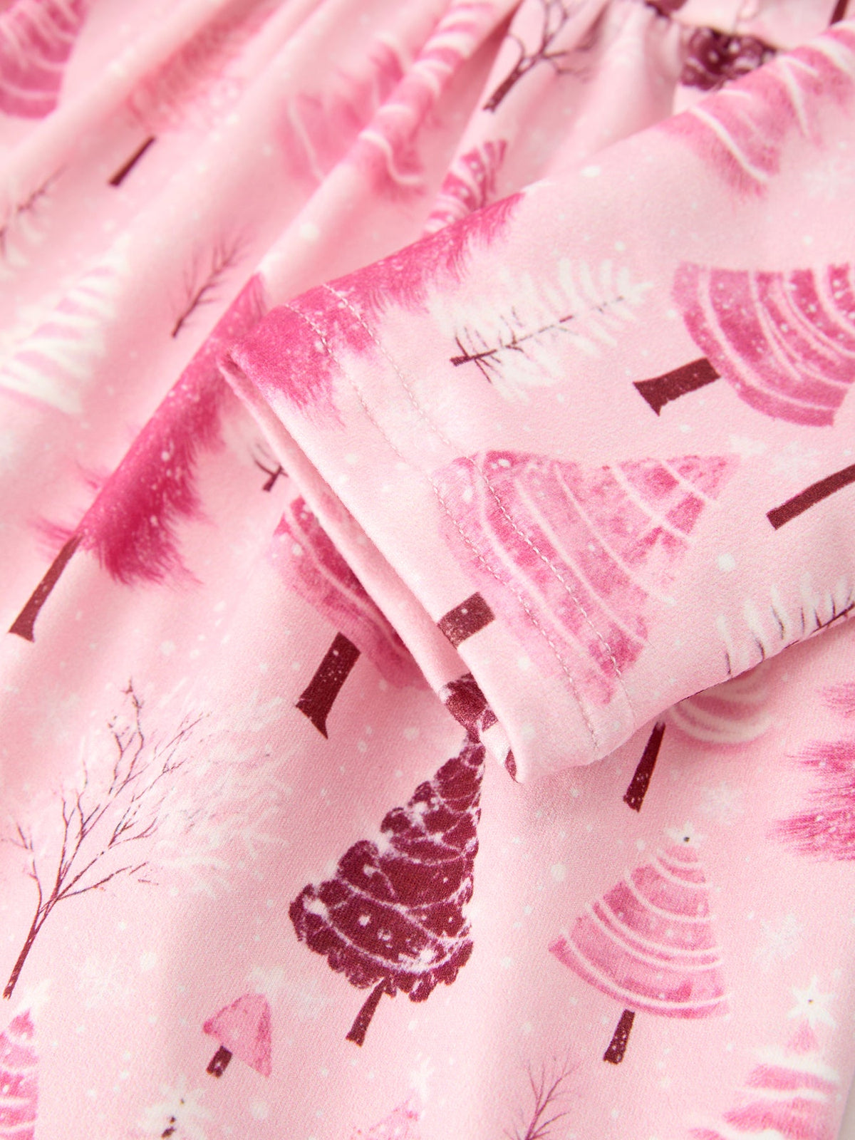 Pink Tree Ruffle Dress