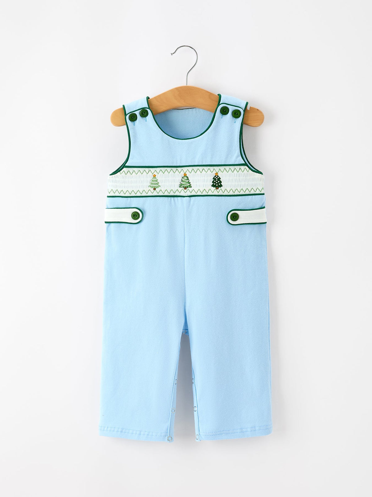 Boys Blue Christmas Embroidered JonJon