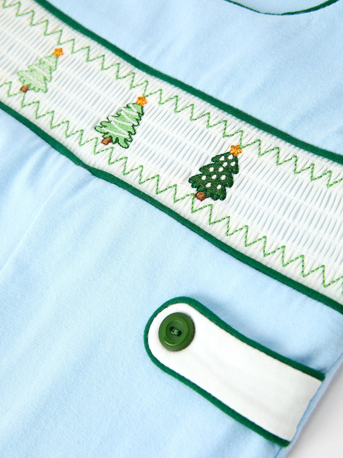 Boys Blue Christmas Embroidered JonJon