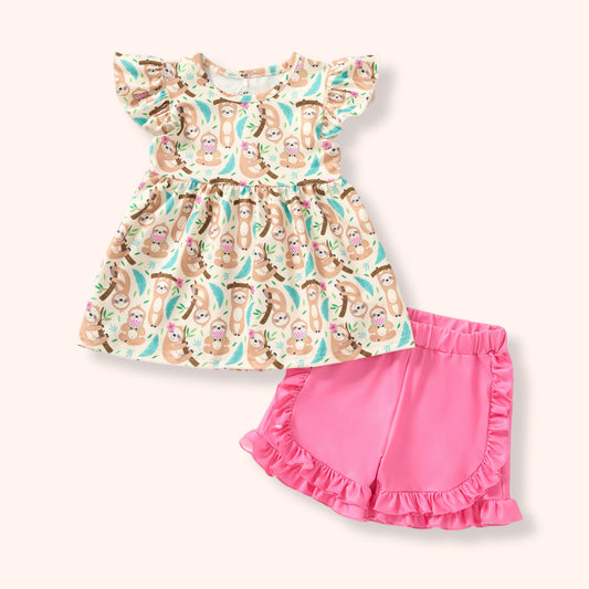 Summer Sloths - Shorts Set
