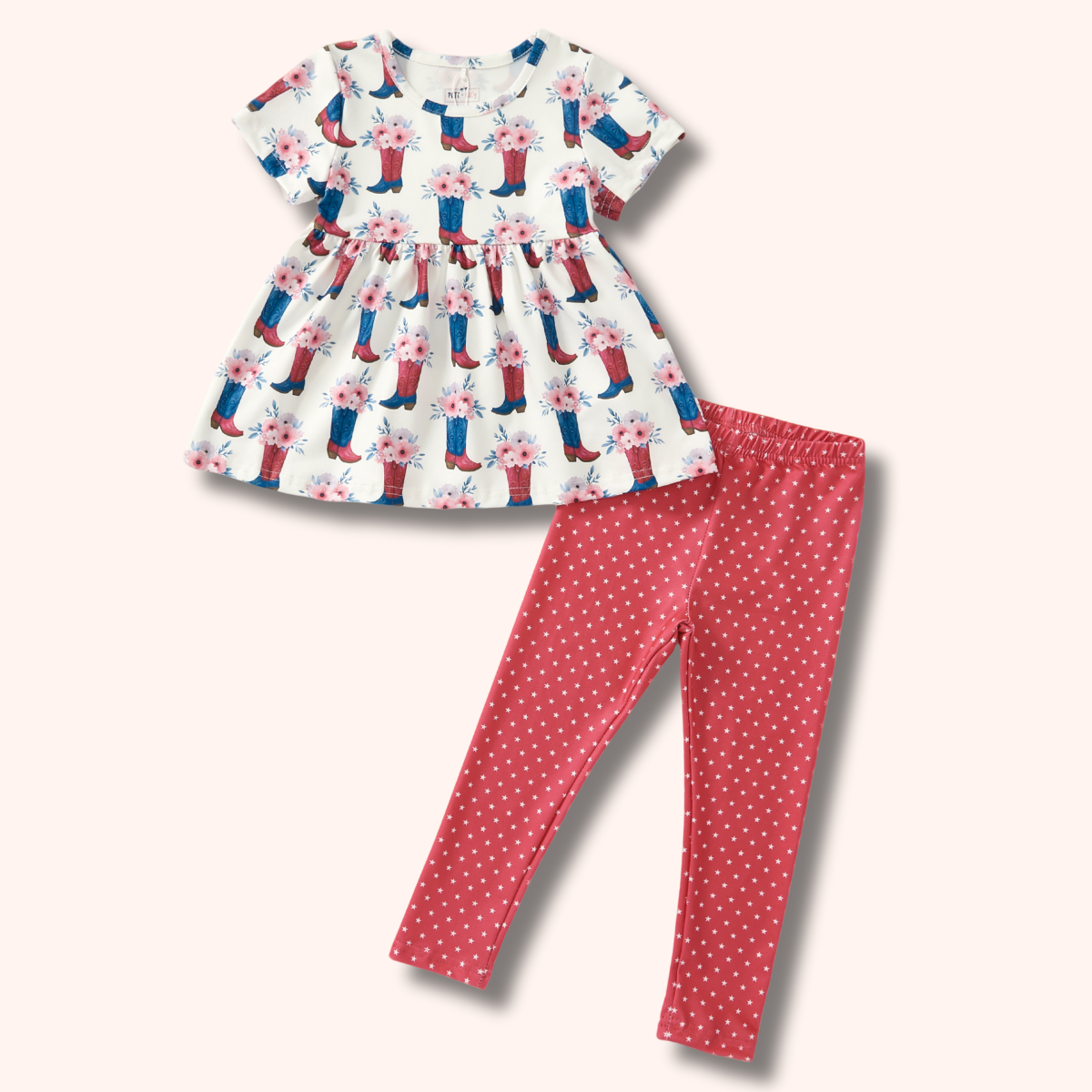 Boots & Blooms - Two Pc Set