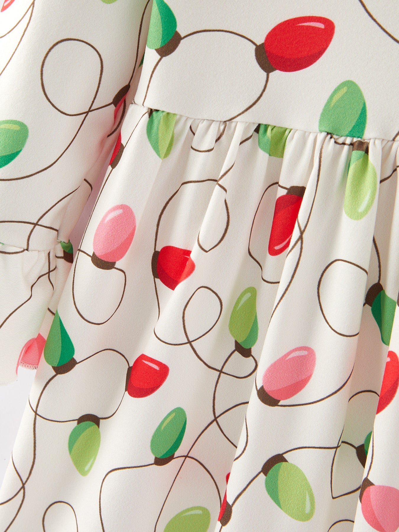 Christmas Lights Girls Dress