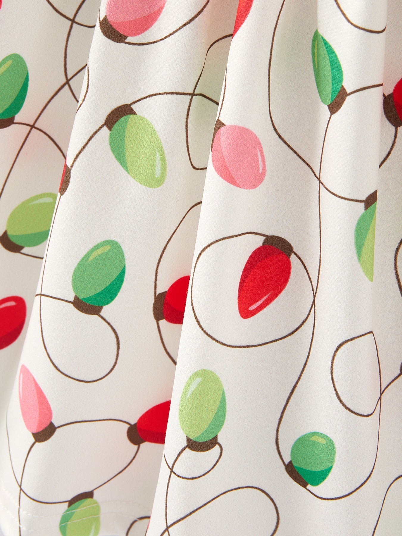 Christmas Lights Girls Dress