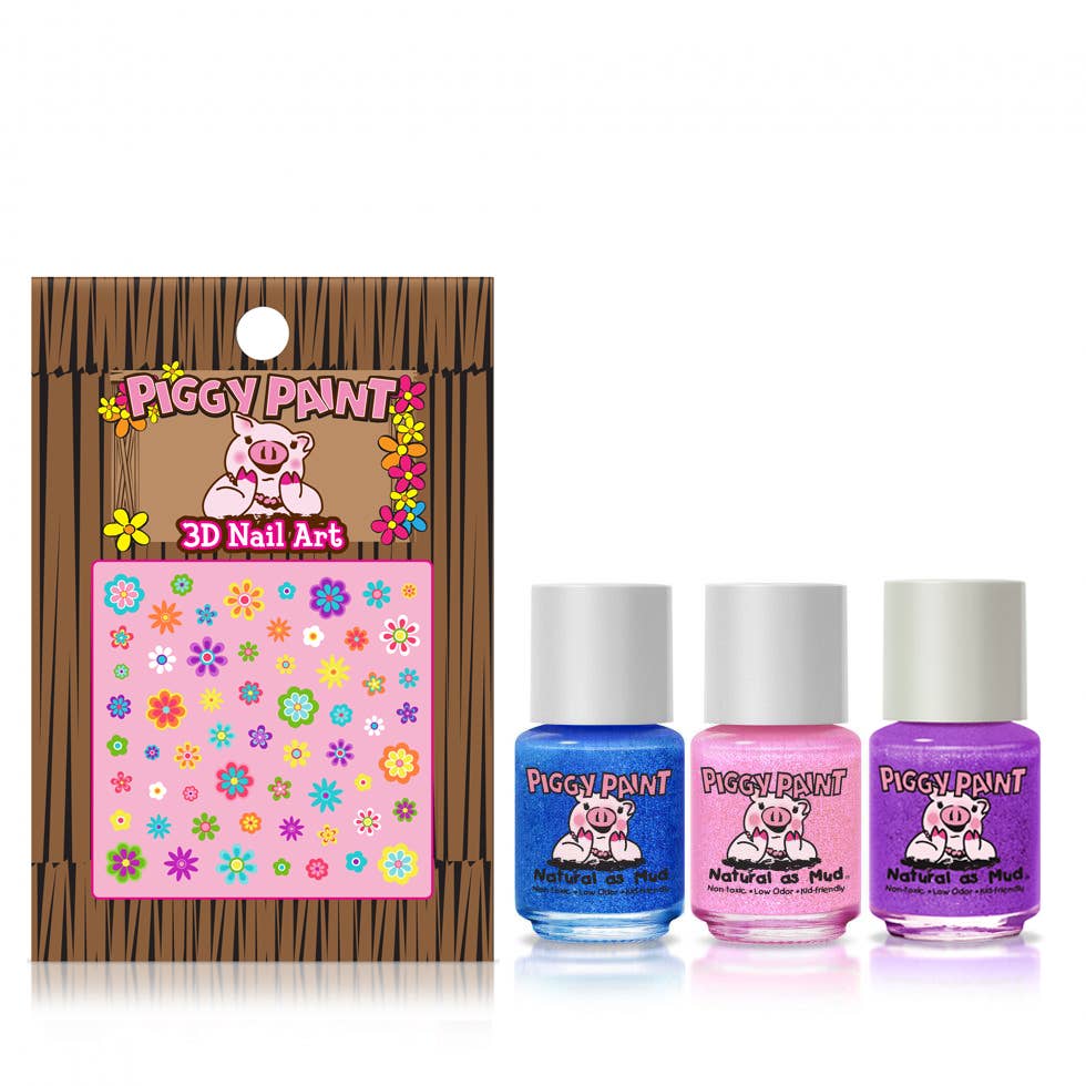 Shimmer & Sparkle Gift Set Non-Toxic Kids Nail Polish by Piggy Paint