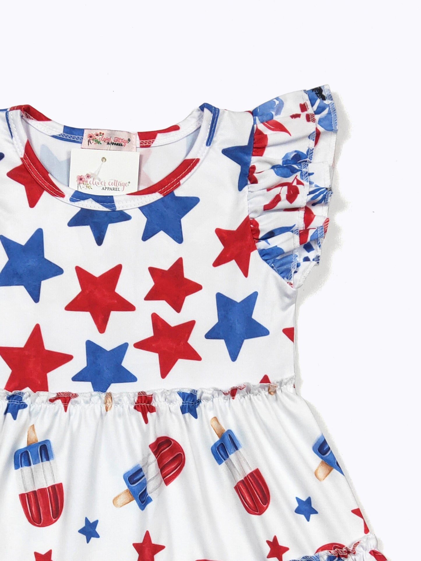 Red, White & Blooms Dress