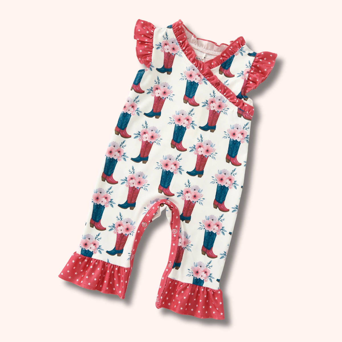 Boots & Blooms - Infant Romper