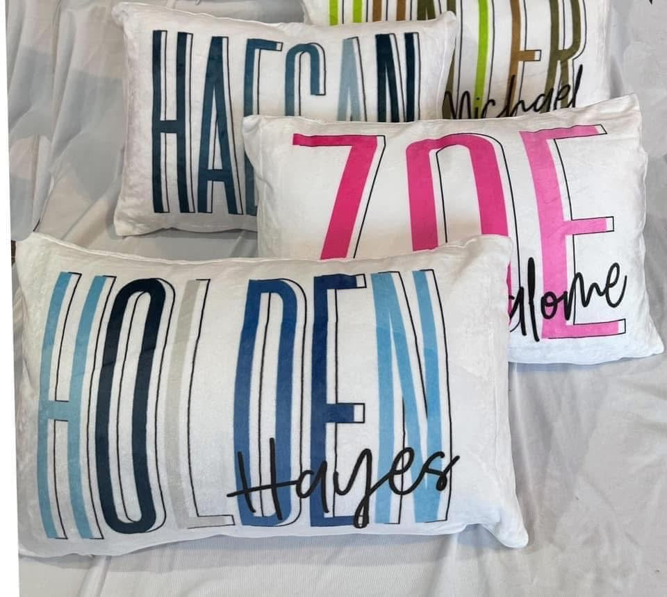 Personalized Snuggle Pillow - Outline