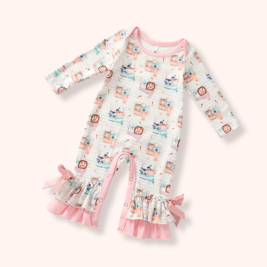 Cozy Critters - Girl Romper