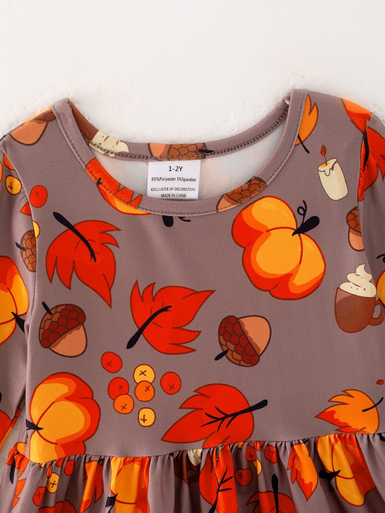 Autumn Leaves Girls Dress