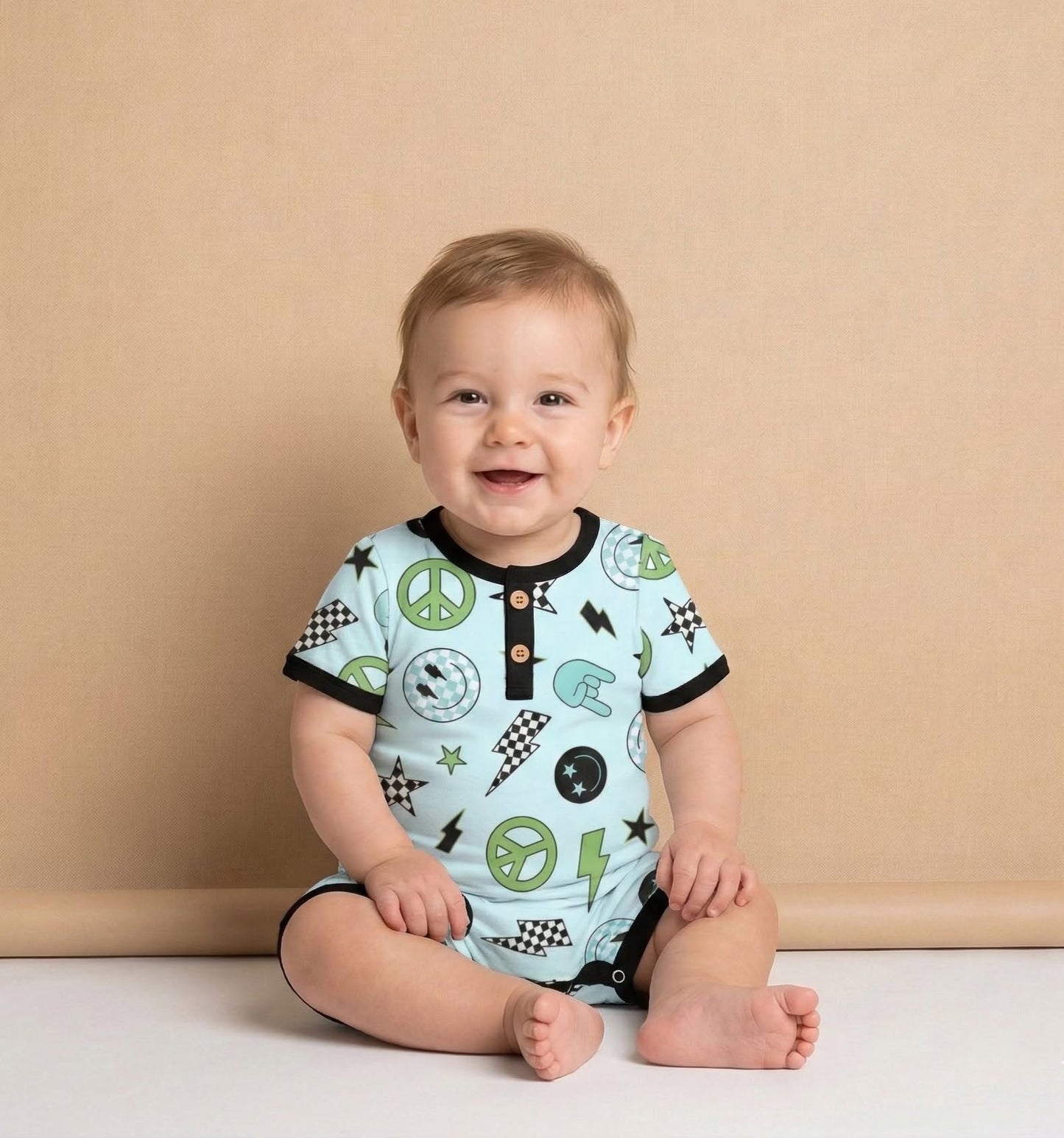 Electric Vibes - Boy Romper