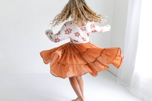 Fall Daisy Twirl Dress
