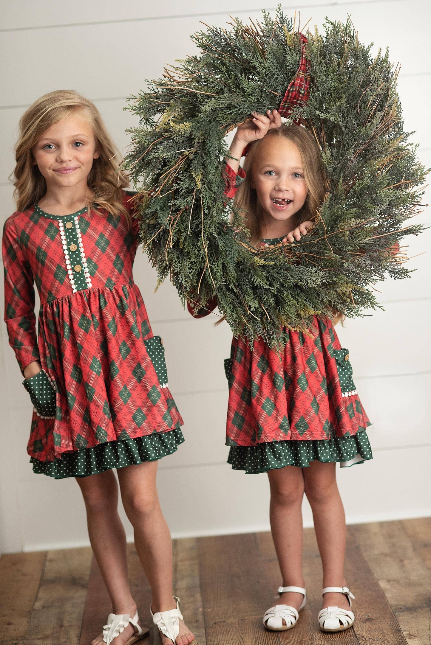 Holiday Plaid Christmas Dress