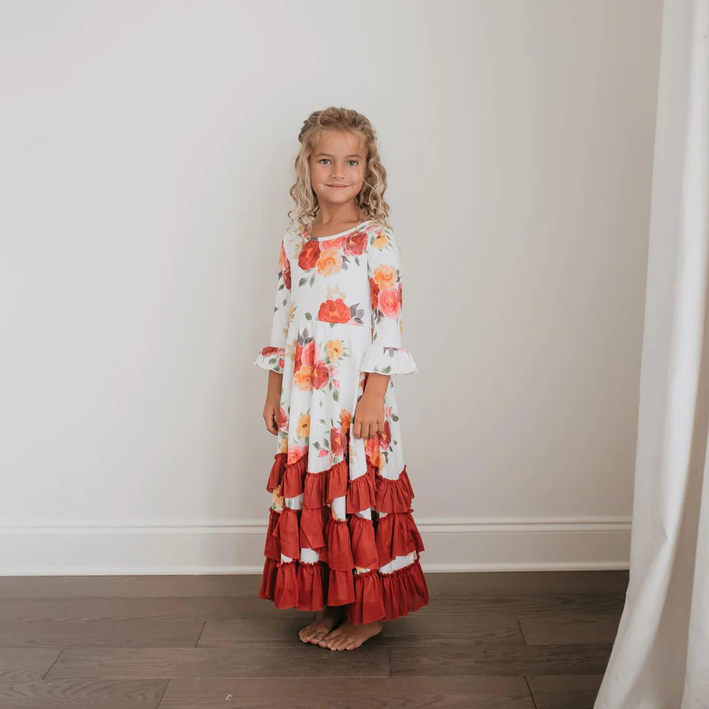 Ruffles Dress - Harvest Floral