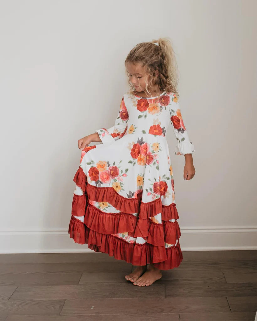 Ruffles Dress - Harvest Floral