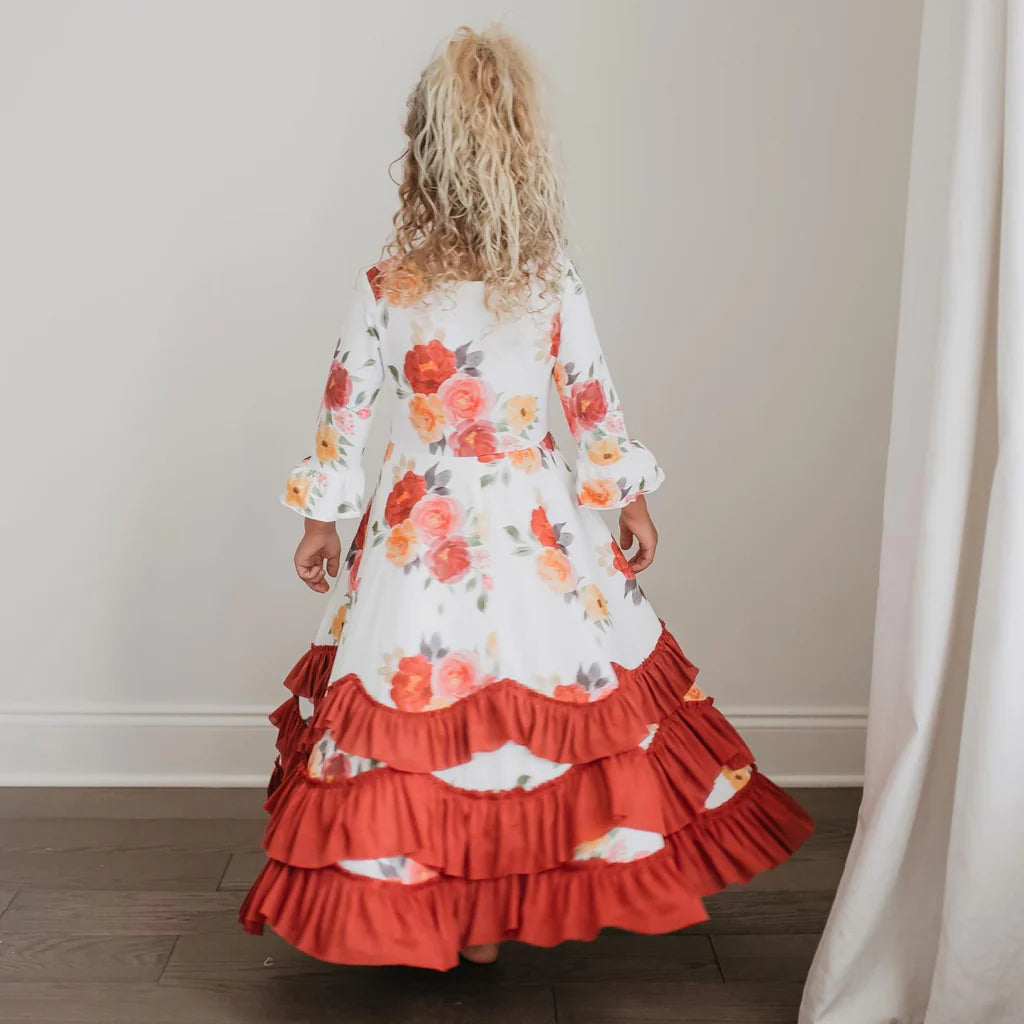 Ruffles Dress - Harvest Floral