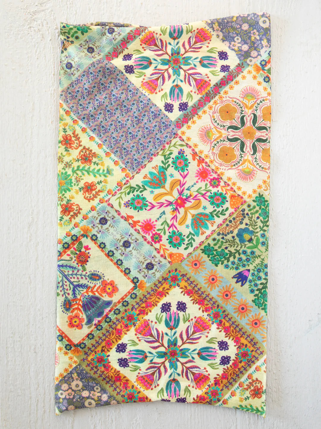 Full Boho Bandeau® Headband - Mandala Folk Patchwork