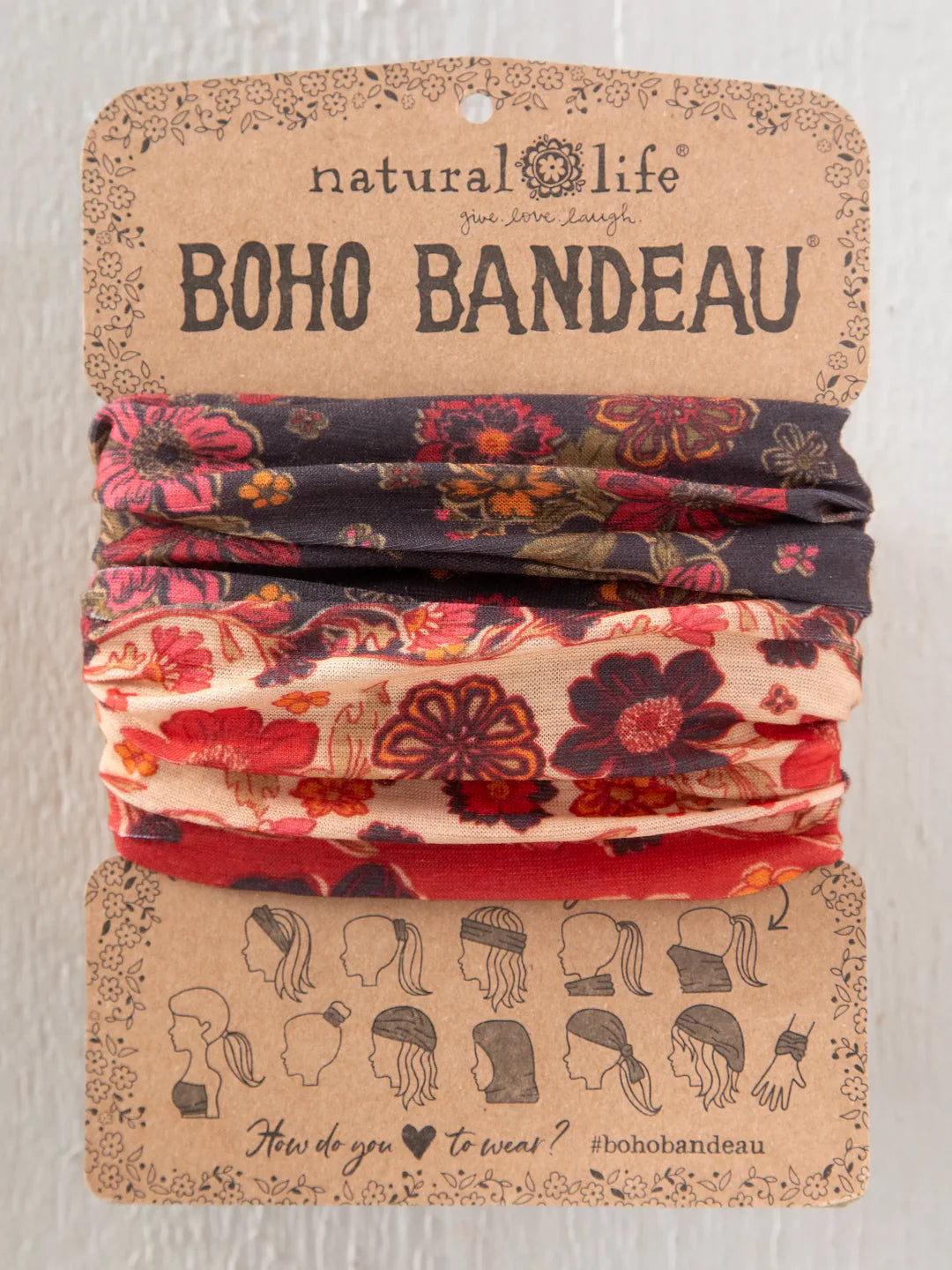 Full Boho Bandeau® Headband - Stella Blooms Tan