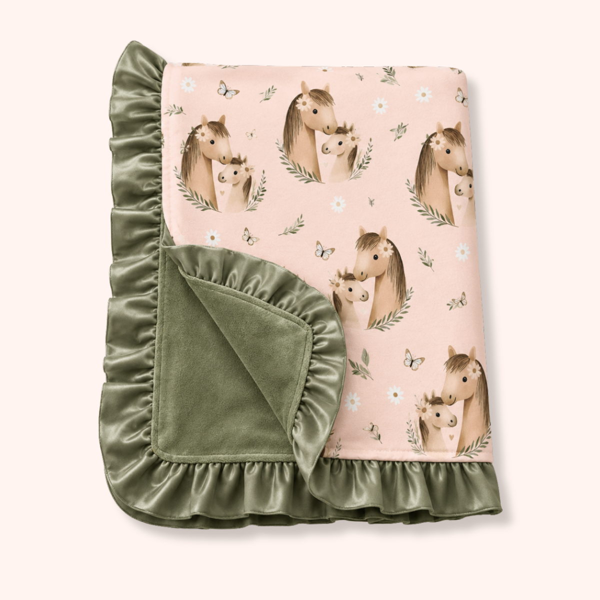 Pasture Ponies - Minky Blanket