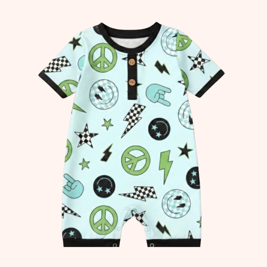 Electric Vibes - Boy Romper