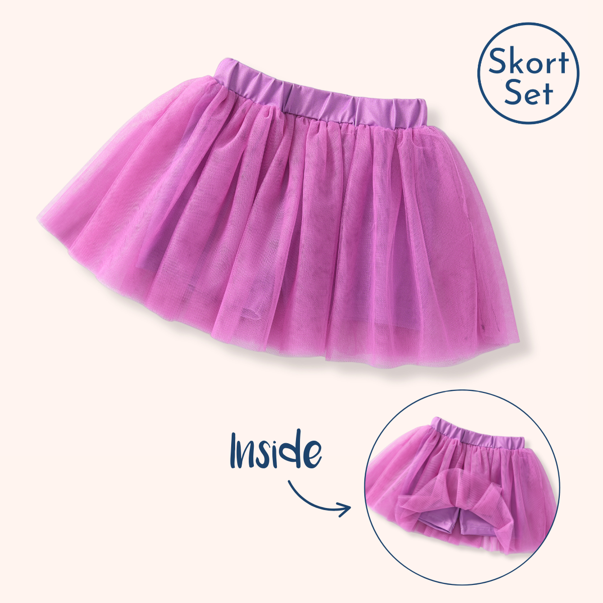 Summer Blooms - Tulle Skort