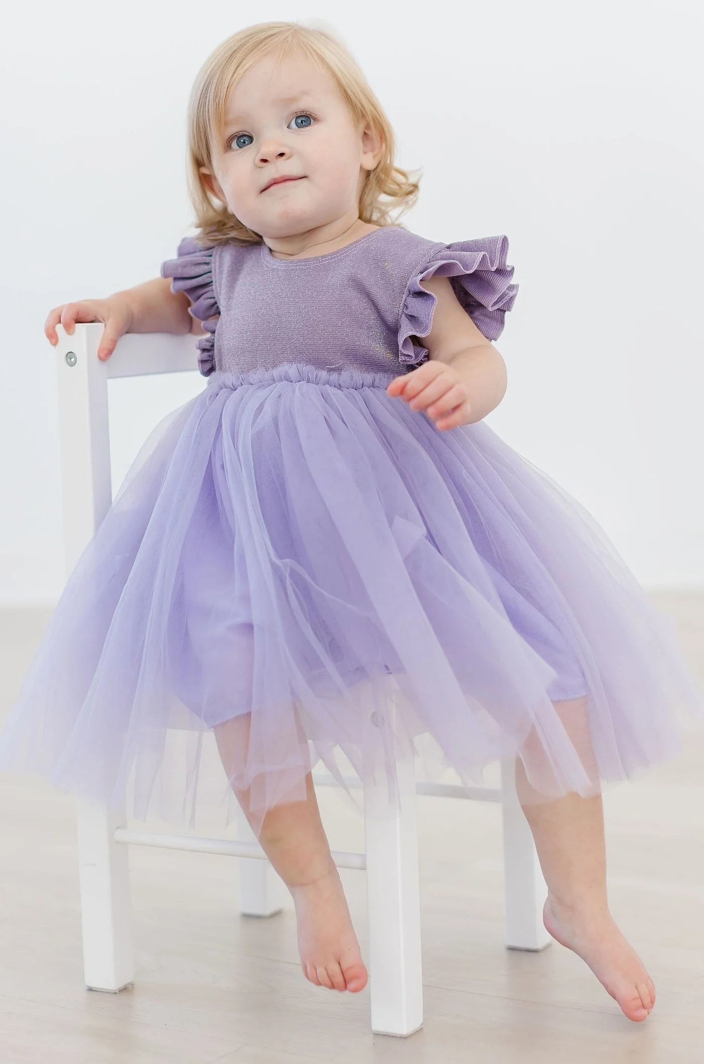 Lavender Shimmer Tulle Dress