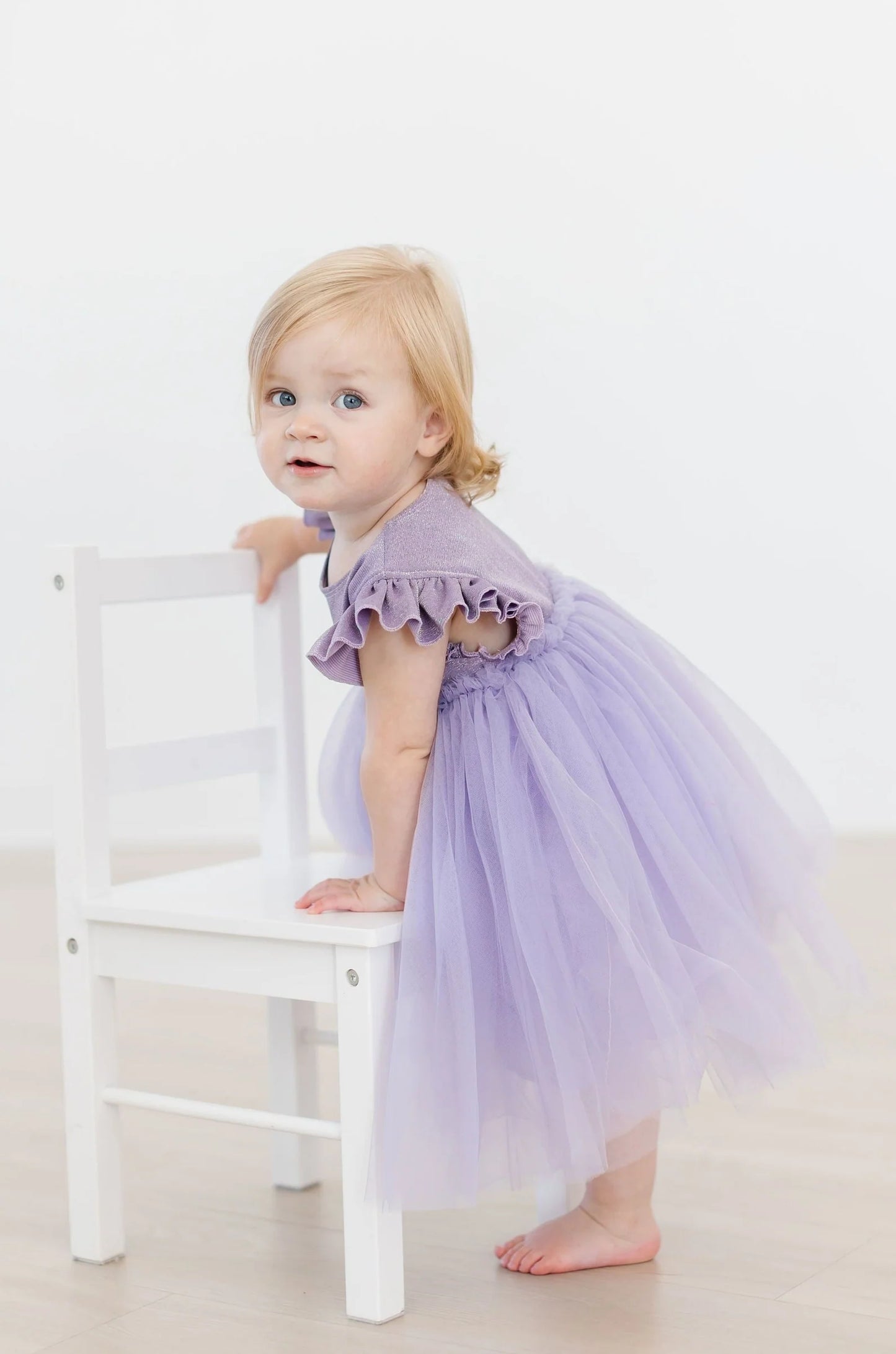 Lavender Shimmer Tulle Dress