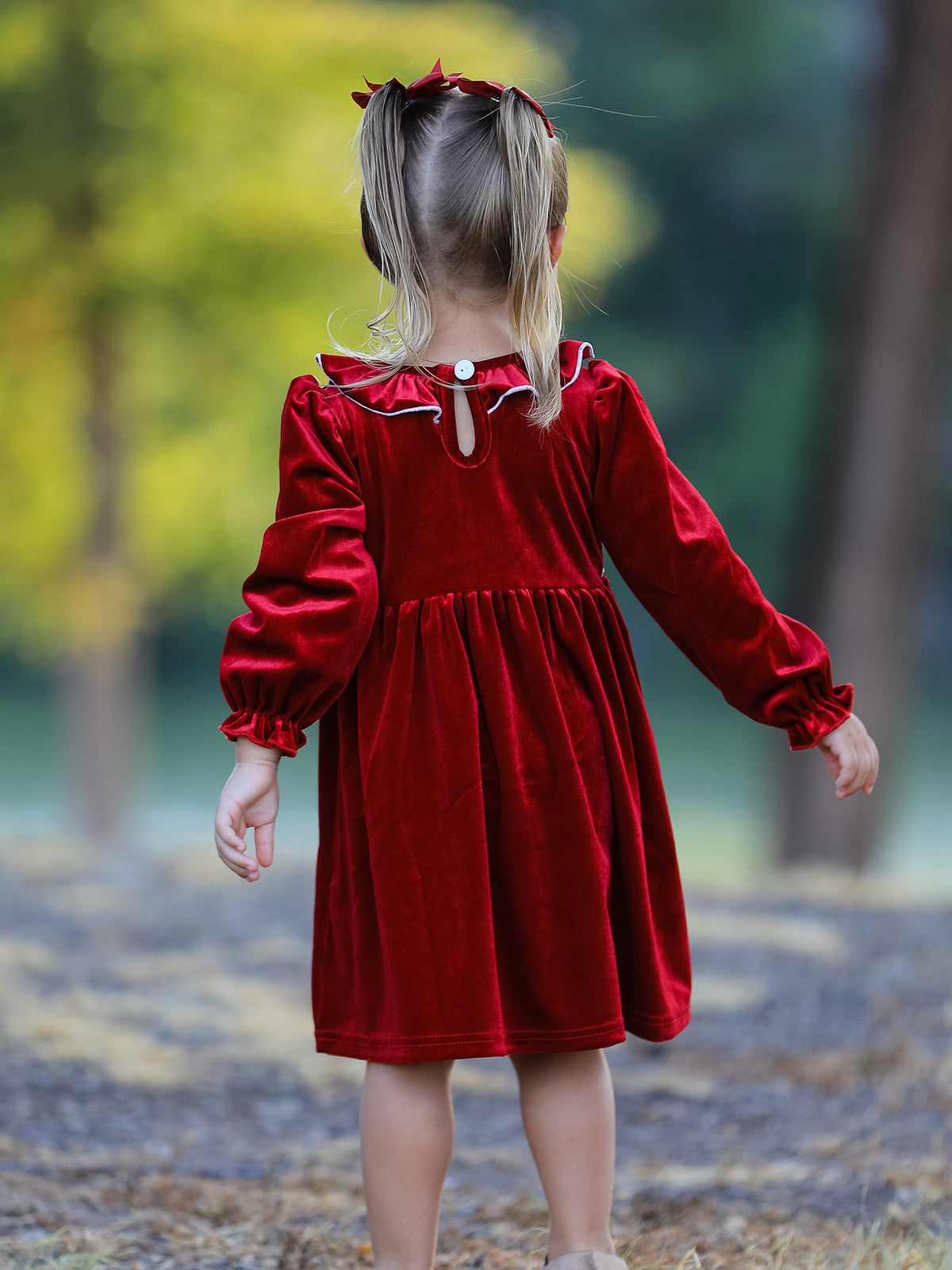 Velvet Smocked Dress