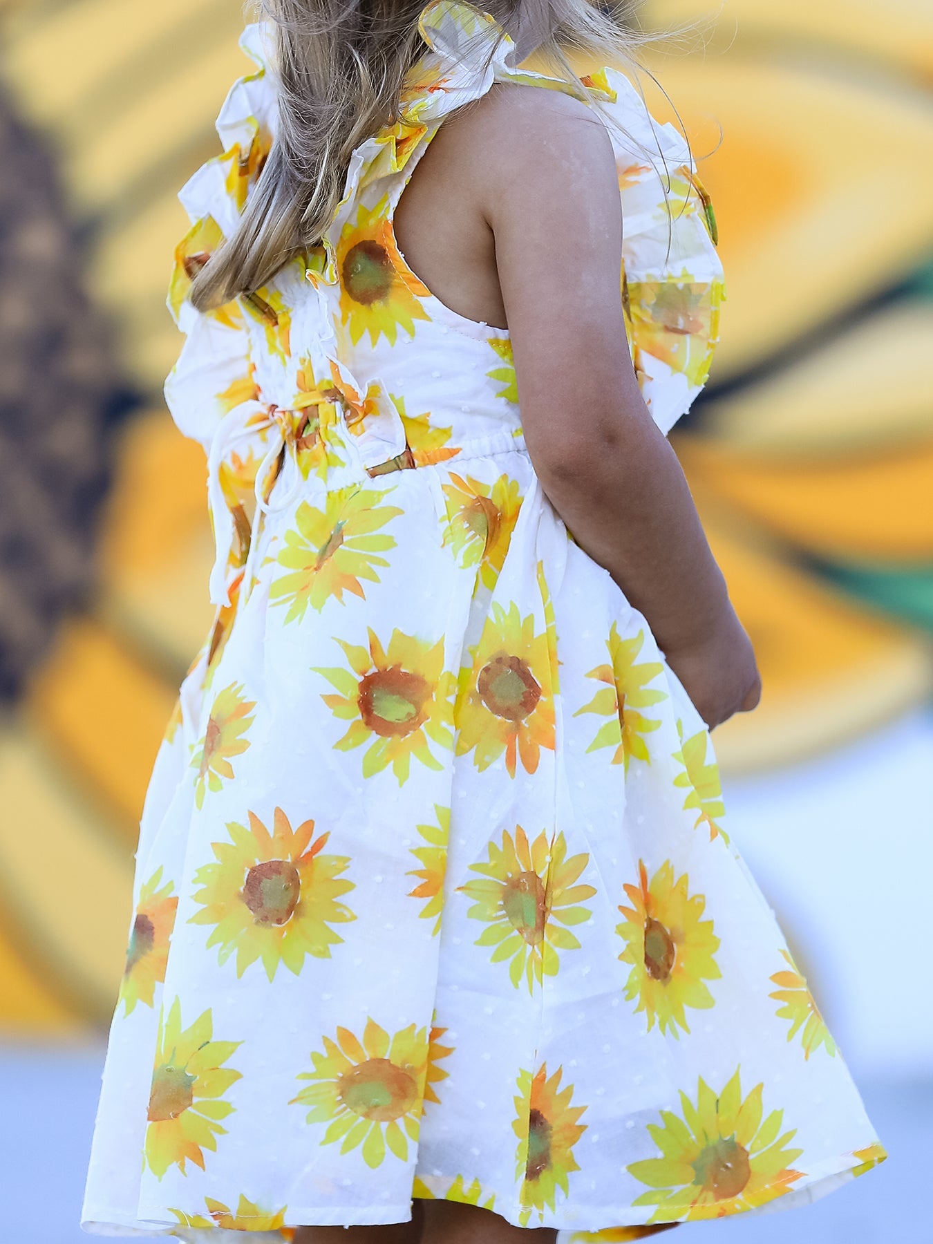 Sunflower Girls Smocked Ruffle Dress