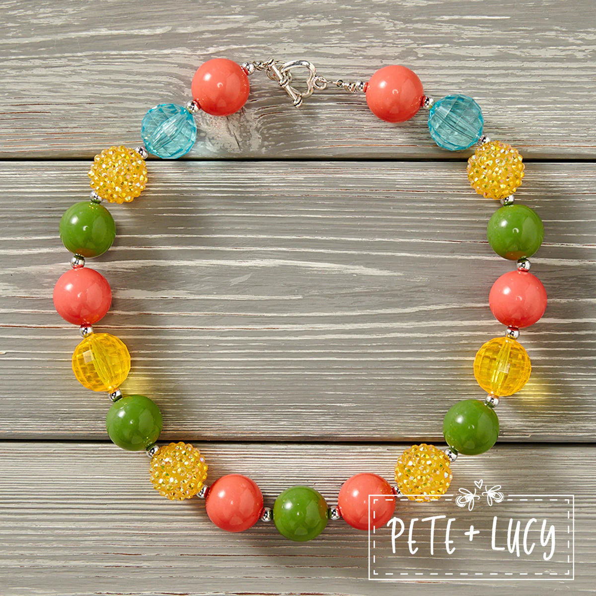 Bubblegum Necklace - Retro Flowers