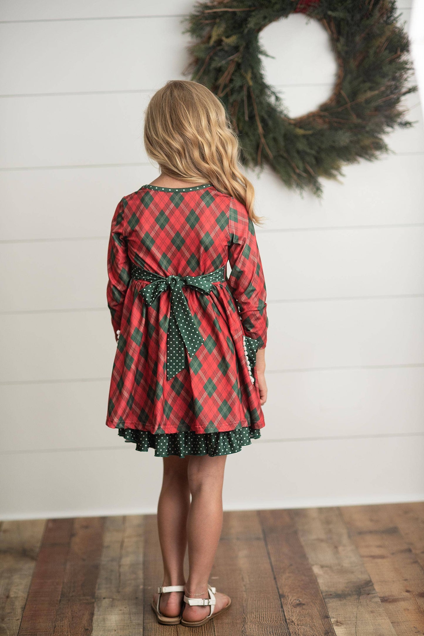 Holiday Plaid Christmas Dress