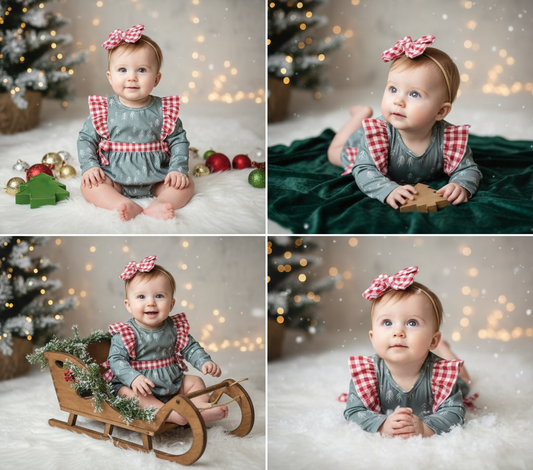 Country Christmas Infant Romper