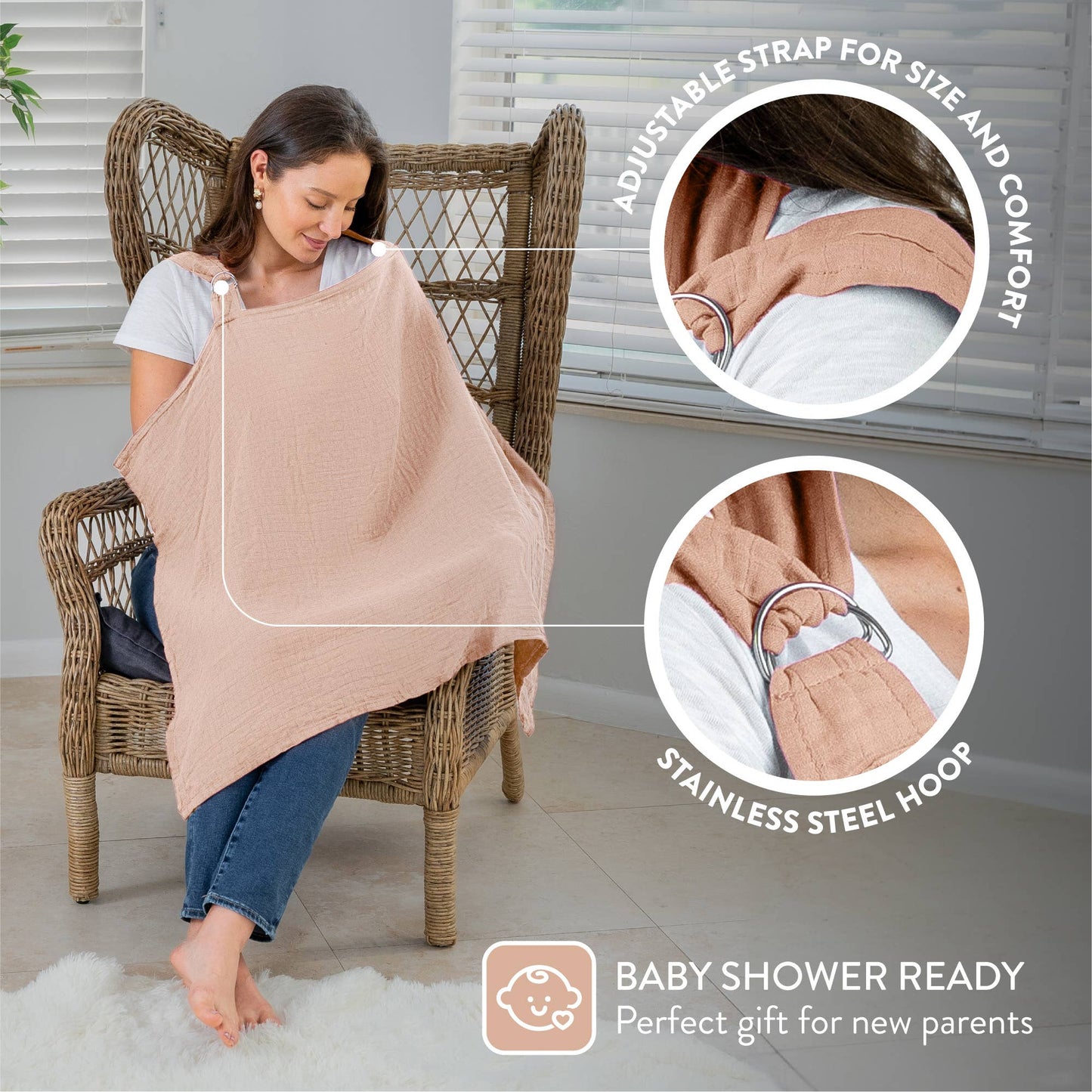 Muslin Nursing Cover by Comfy Cubs