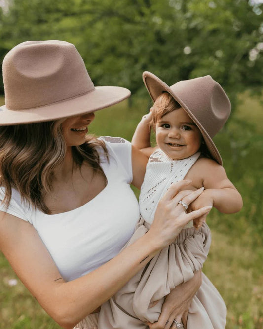 Bordeaux Flat Brim Hat - Toddler
