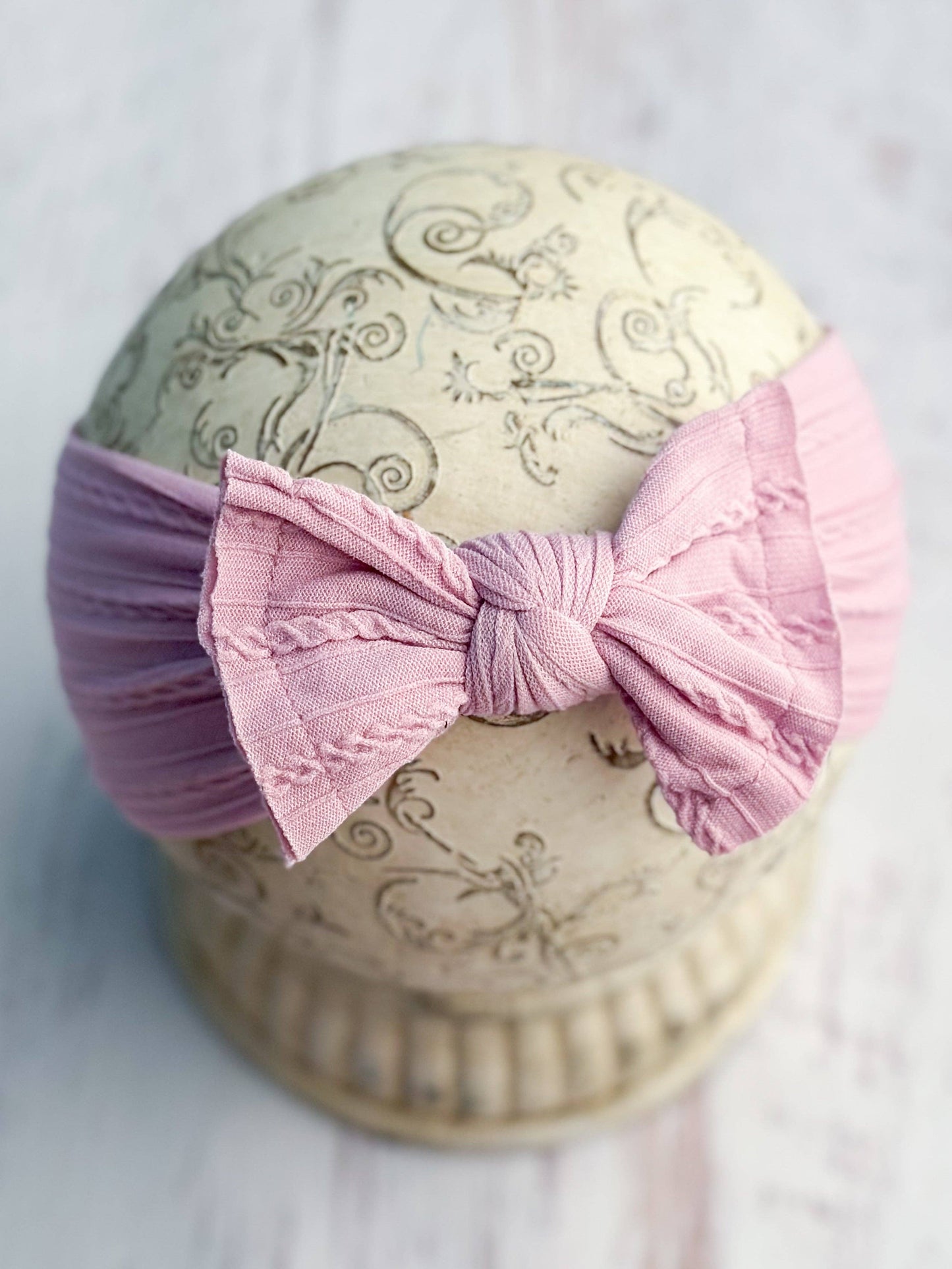 Cable Knit Bow Headbands